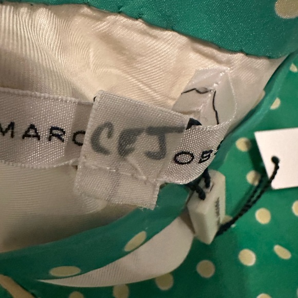 Vintage NWT Marc Jacobs Tweed Jacket Skirt Set Pink Green Sequin Trim Size 6 - Picture 10 of 12